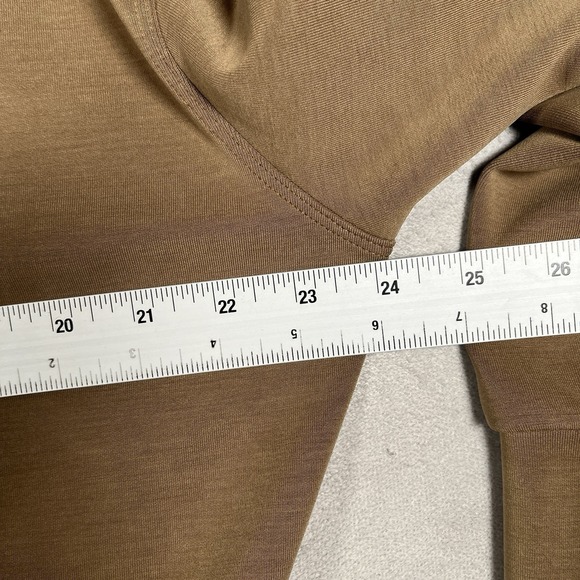 Lululemon Perfectly Oversized Cropped Crew *Softstreme Women 4 Bold Beige Soft - Picture 6 of 7